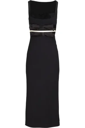 Giambattista Valli Bow-detail crepe midi dress