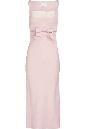 Giambattista Valli Bow-detail crepe midi dress
