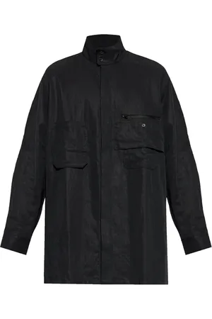 Y-3 X Adidas logo-print shirt jacket