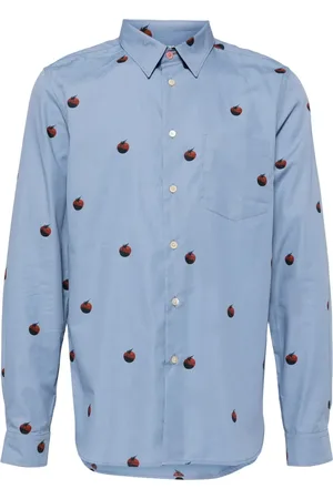 Paul Smith Tomato-print poplin shirt