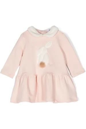 Il gufo Logo-embroidered dress