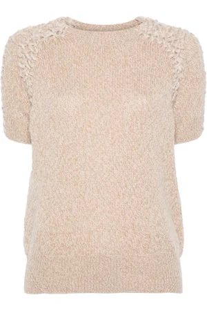 ERMANNO SCERVINO Chunky-knit detail knitted top