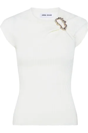 Anna Quan Gathered hardware knitted top