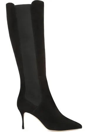 Sergio Rossi Godiva 75mm leather boots