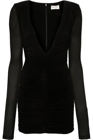 Saint Laurent Ruched mini dress