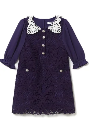 Self-Portrait Mini floral-lace dress