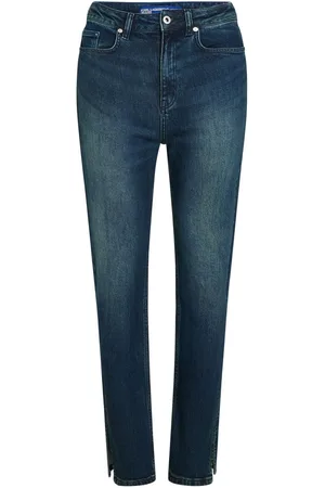 Karl Lagerfeld High-rise split-hem jeans