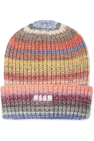 Msgm Logo-embroidered beanie