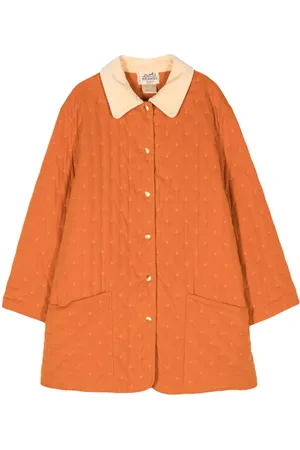 Hermès 1990s embroidered coat