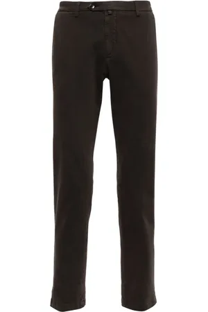 BRIGLIA Cotton chino trousers