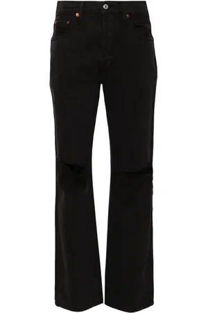 RE/DONE High-waisted flared-leg jeans