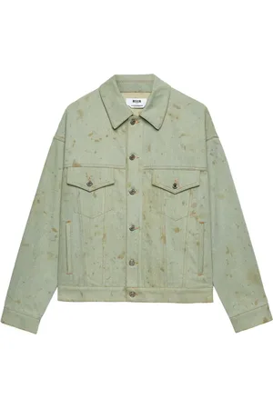 Msgm Stained denim jacket