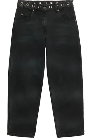 Msgm Eyelet-embellishment straight jeans