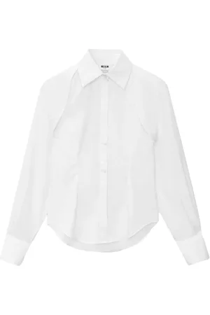 Msgm Detachable-sleeve buttoned shirt