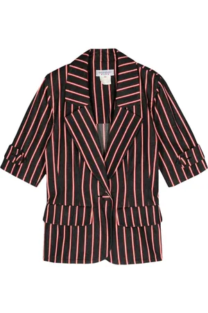 Saint Laurent 1980s striped cotton blazer