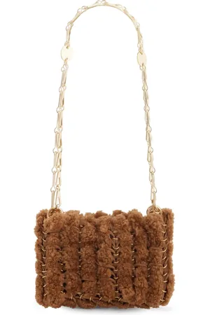 Paco rabanne 1969 Nano shearling shoulder bag