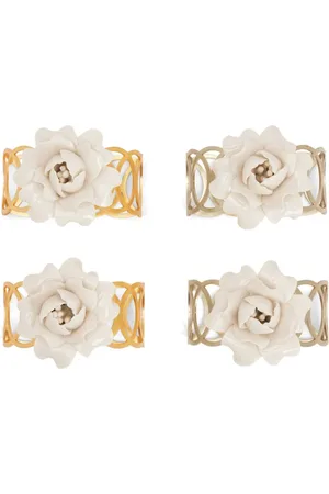 Villari Camelia napkin rings (set of four)