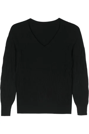 D.EXTERIOR Chevron-knit sweater