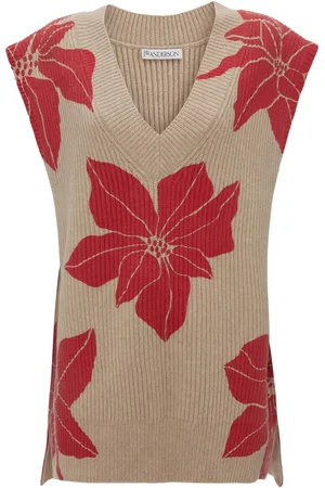 J.W.Anderson Floral-motif intarsia-knit vest