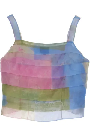 Giorgio Armani 1990s tiered sleeveless top