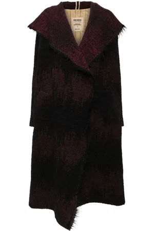 UMA WANG Hooded single-breasted coat
