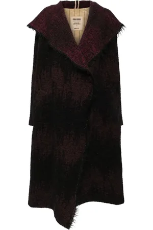 UMA WANG Hooded single-breasted coat