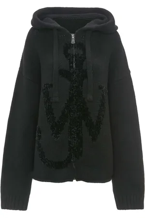 J.W.Anderson Anchor-logo zip hoodie