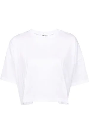 ENFÖLD Pintuck cotton T-shirt