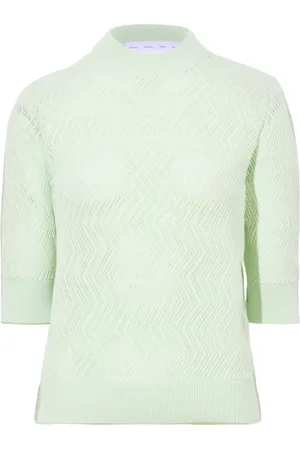 Proenza Schouler Nicola pointelle-knit cotton top