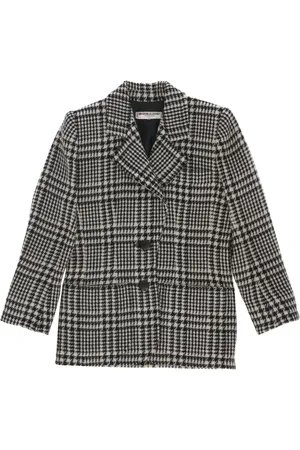 Saint Laurent 1980s checked single-breasted jacket