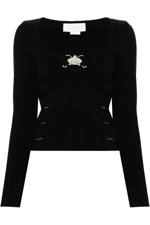 GENNY Orchid-detail sweater