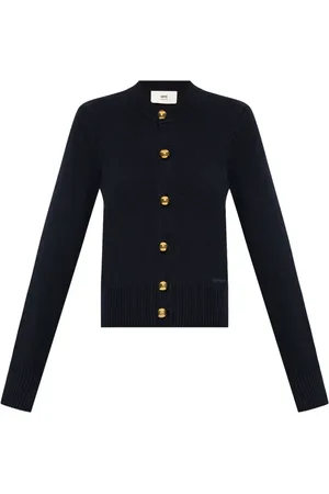 Ami Logo-embroidered cardigan