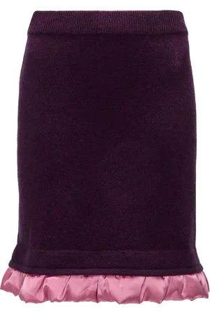 J.W.Anderson Satin-trimmed mini skirt