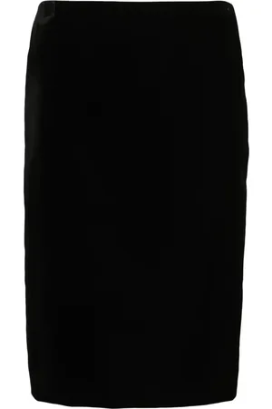 Saint Laurent Velvet midi skirt