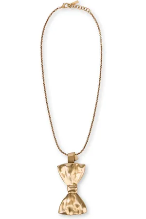 Moschino Bow-pendant chain necklace