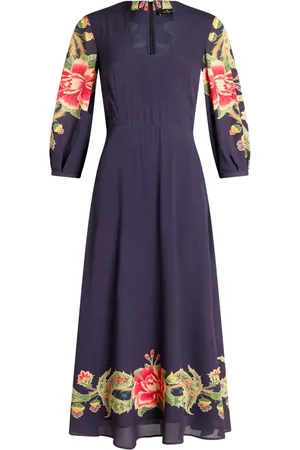 Etro Floral-print crepe-de-chine dress