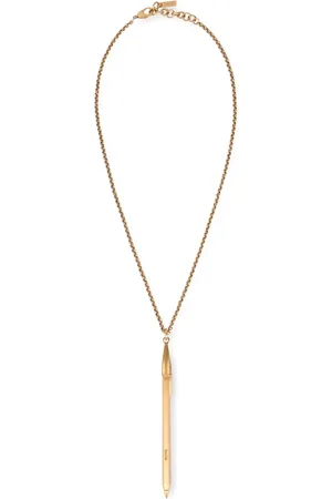 Moschino Pen-pendant chain necklace