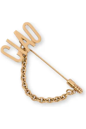 Moschino Ciao chain-detail brooch