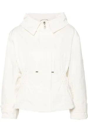 ERMANNO SCERVINO Smocking-detail hooded jacket