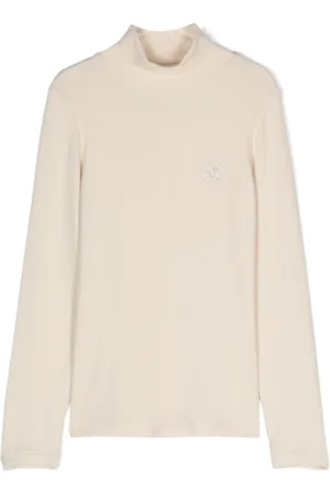 MONNALISA Rhinestone-embellished ribbed top