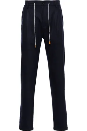 ELEVENTY Pleat-detail drawstring trousers