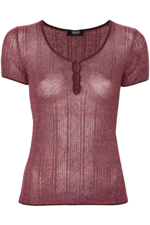 Liu Jo Lurex knitted top