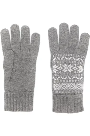 ELEVENTY Patterned-intarsia gloves
