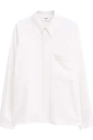 Filippa K Shiny patch-pocket blouse