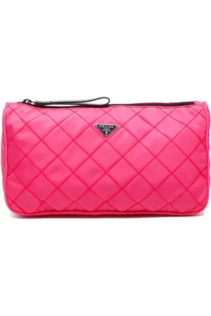 Prada Triangle-logo clutch bag