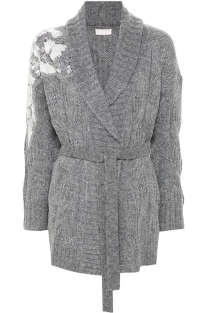 Liu Jo Sequin-embellished cardi-coat