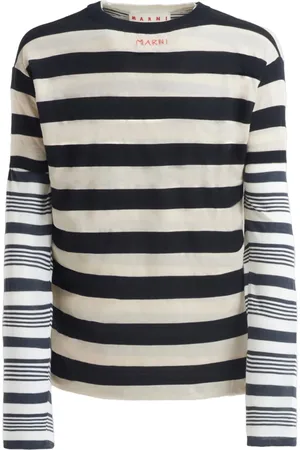Marni Striped layered sweatshirt