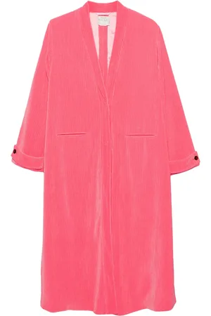 FORTE FORTE V-neck corduroy coat