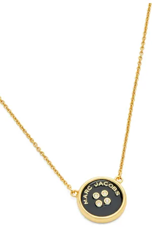Marc Jacobs Logo-plaque pendant necklace
