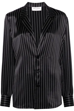 Saint Laurent Striped silk pajam shirt